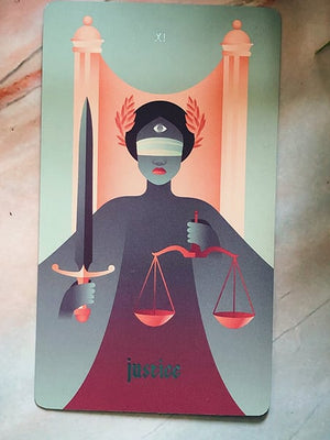 Justice Tarot Card Spread - A Tarot Spread for Weighing Decisions and Actions