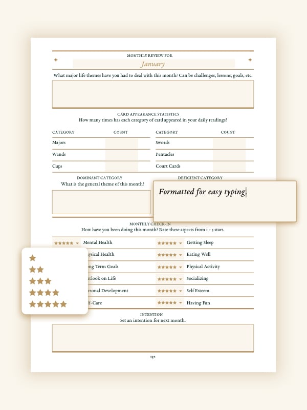 Digital Lenormand Workbook and Journal