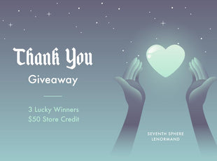 Thank You Giveaway - Win $50 in Store Credit!