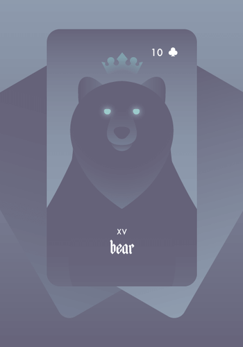 The Bear Lenormand Card Meaning and Combinations