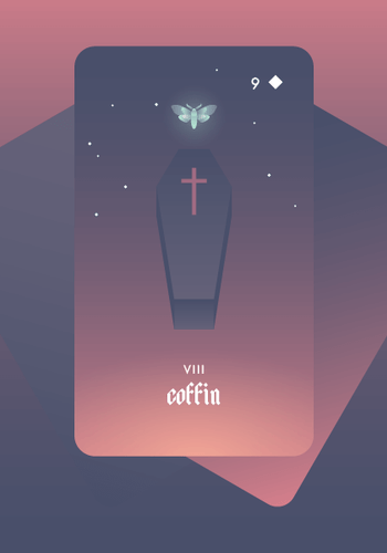 The Coffin Lenormand Card Meaning and Combinations