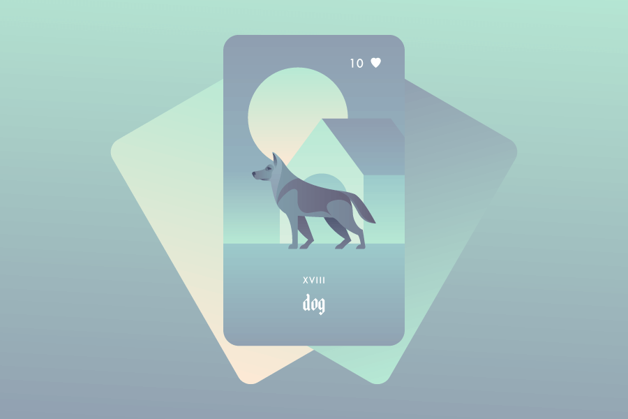 The Dog Lenormand Card Meaning and Combinations Labyrinthos