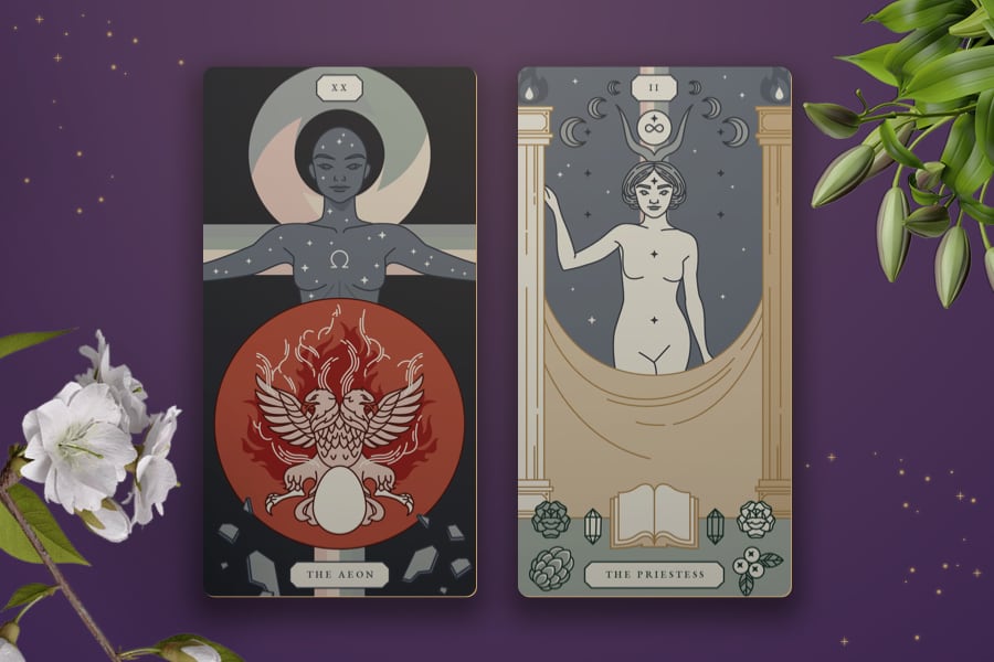 Tarot Birth Card Combination Meanings: Judgement & The High Priestess
