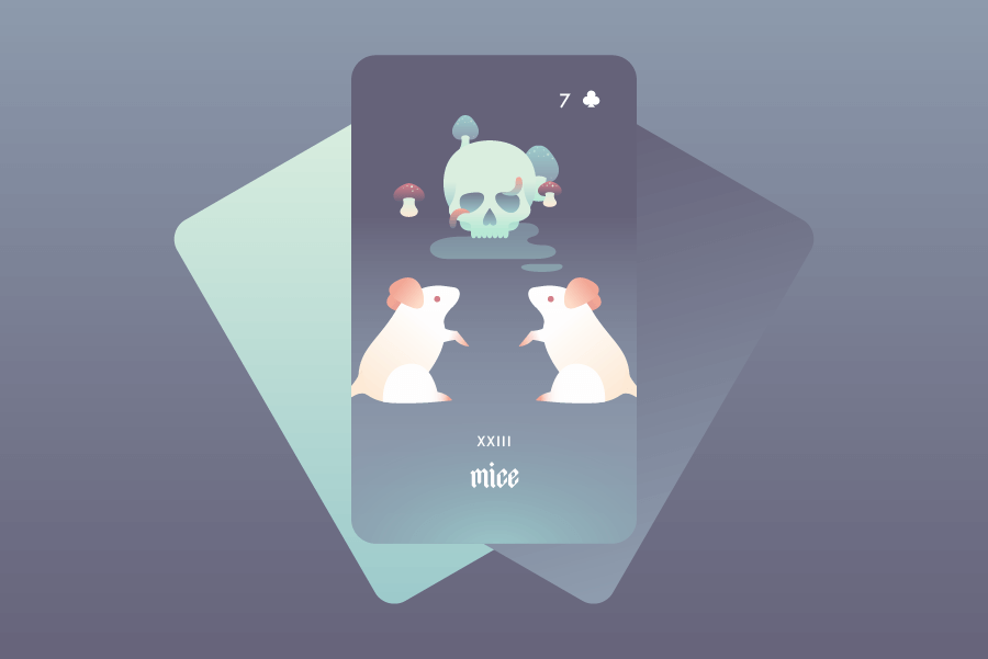Mice Lenormand Card Meaning and Combinations Labyrinthos