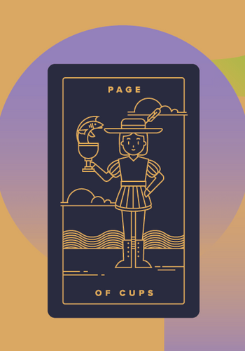 天野　喜孝、IMAGENE、card name: PAGE of CUPS 天野 喜孝、IMAGENE、card name: PAGE of CUPSの通販 by shion's