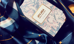 Arcana Iris Sacra Tarot Cloth: Night Edition - Altar cloth with tarot card box - cloth texture