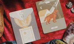 Arcana Iris Sacra Lenormand Deck - close up of two random cards