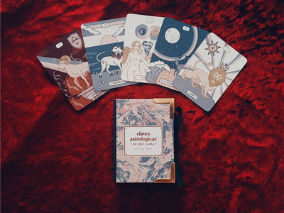 Arcana Iris Sacra Tarot and Astrology Set - Claves Astrologicae Deck - Astrology oracle with sampling of zodiac cards.