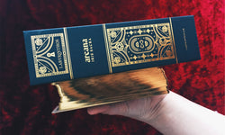 Arcana Iris Sacra Tarot Deck - Box side and gilded edges