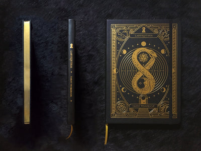 Golden Thread Tarot and Lenormand Set - Tarot Journal and Workbook